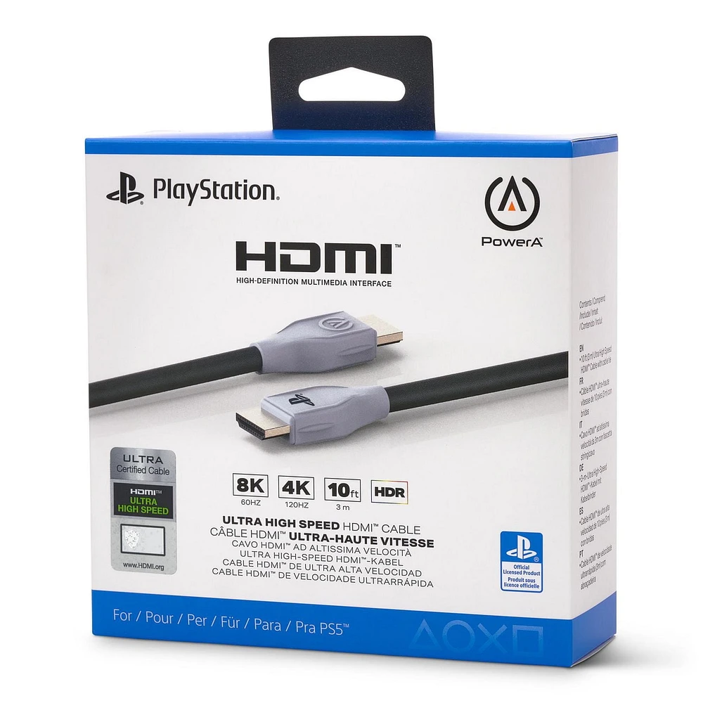 Câble HDMI très haute vitesse PowerA pour PlayStation 5 PlayStation