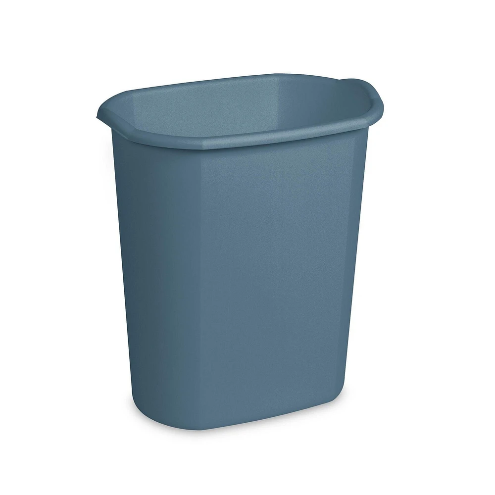 Sterilite Corbeille à déchets rectangulaire 20L, Bleu