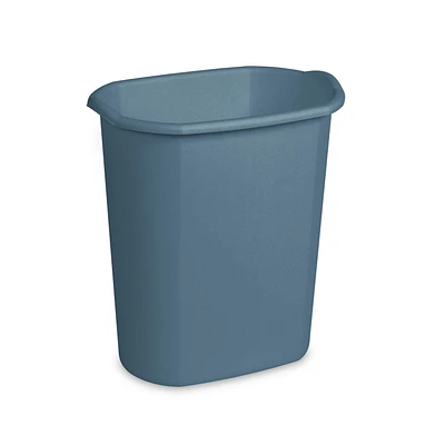 Sterilite Corbeille à déchets rectangulaire 20L, Bleu