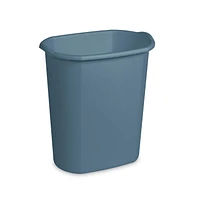 Sterilite Corbeille à déchets rectangulaire 20L, Bleu