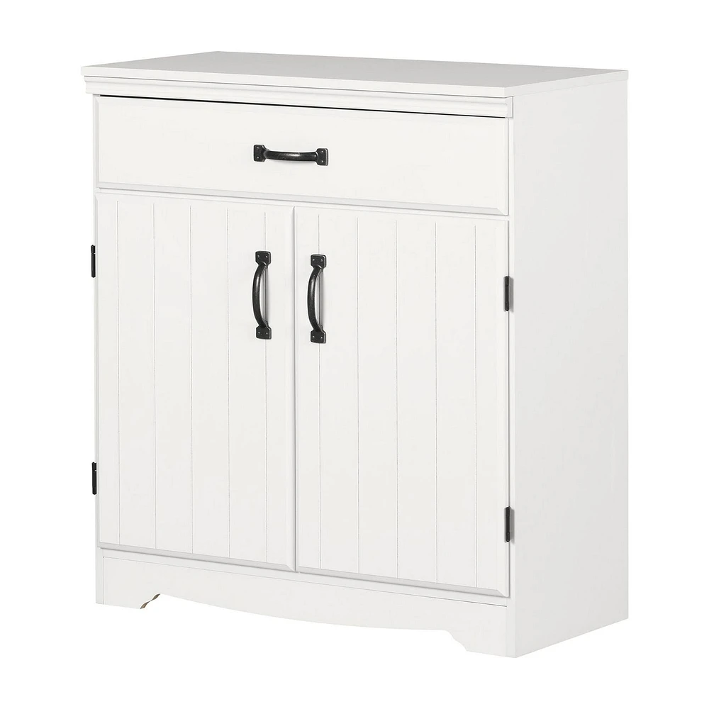 Armoire de rangement avec 1 tiroir et 2 portes de la collection Farnel South Shore