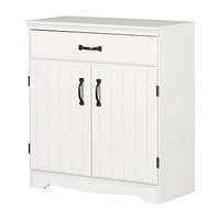 Armoire de rangement avec 1 tiroir et 2 portes de la collection Farnel South Shore