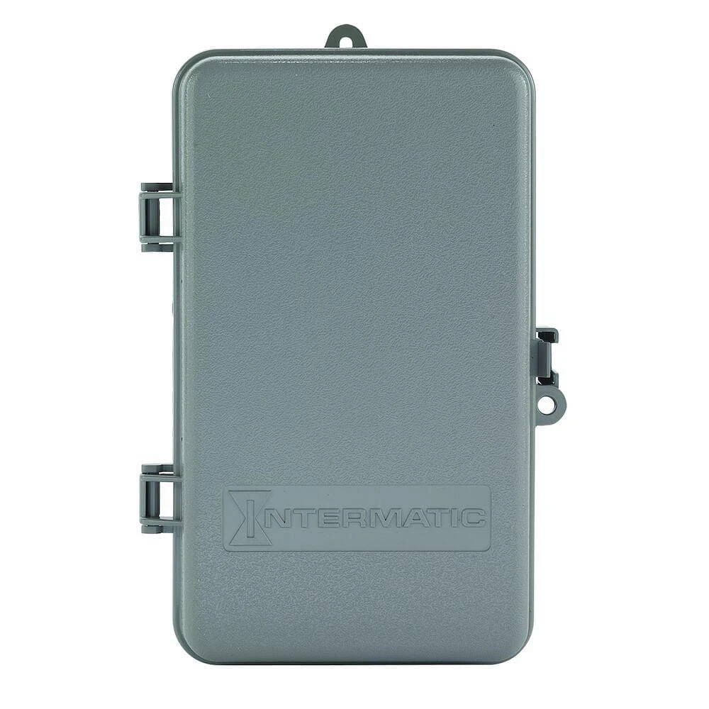 Minuterie mécanique Intermatic 24 heures, 208-277 VAC, 60 Hz, DPST, boîtier en plastique intérieur/extérieur