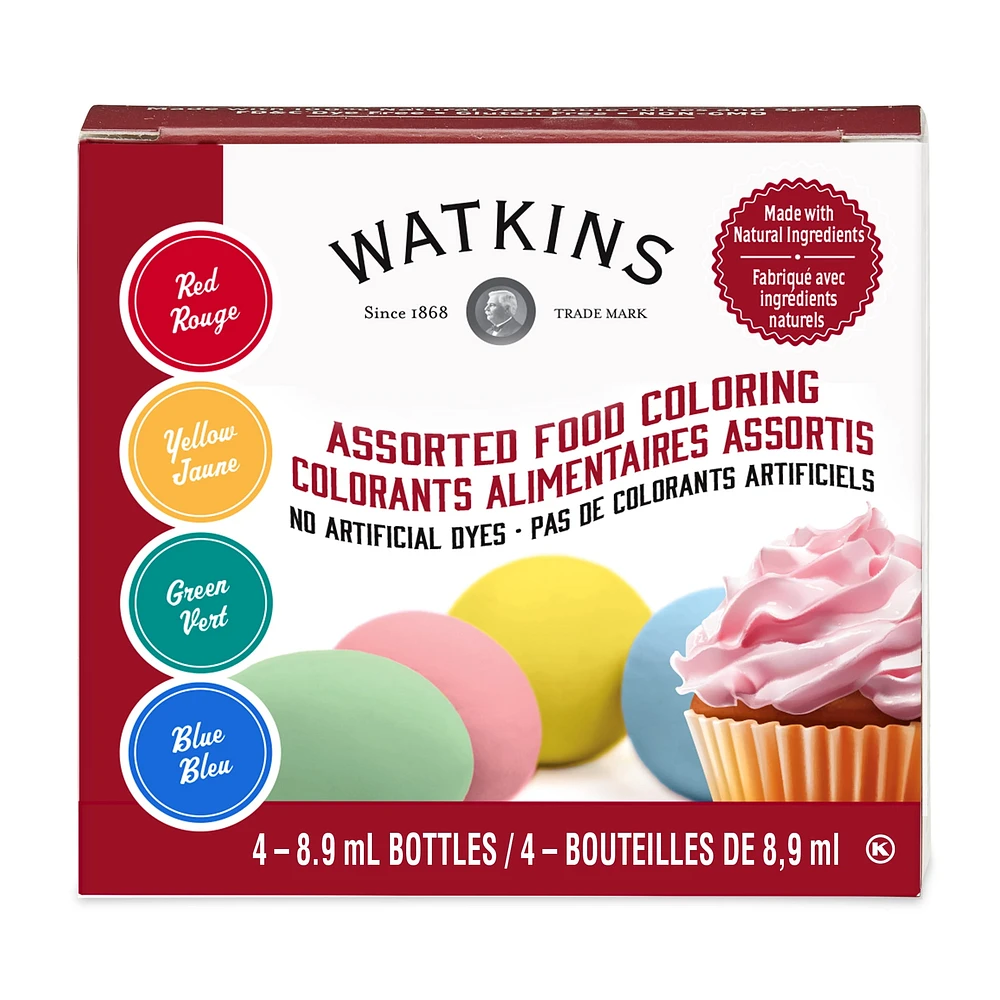 WATKINS WAT AST FOOD COL 4PK, WATKINS WAT AST FOOD COL 4PK