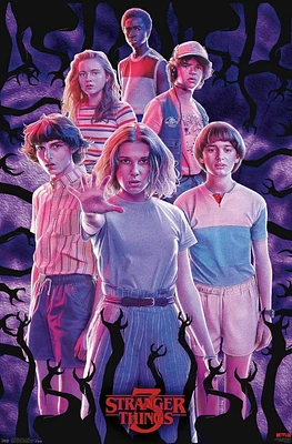 Netflix Stranger Things: Season 3 - Group Wall Poster, 14.725" x 22.375"