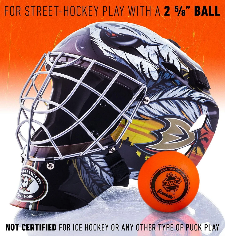 Franklin Sports NHL Masque de gardien Ducks GFM 1500