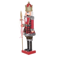 HOLIDAY TIME 33IN RED NUTCRACKER
