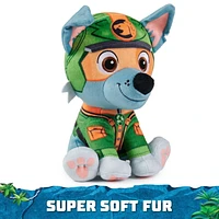 PAW Patrol Jungle Pups, Peluche Zuma de 20,3 cm, animal en peluche pour les garçons et les filles à partir de 3 ans