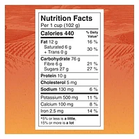 Quaker Céréales granola Croque Nature Légères et croustillantes Saveur Miel et noix 400g