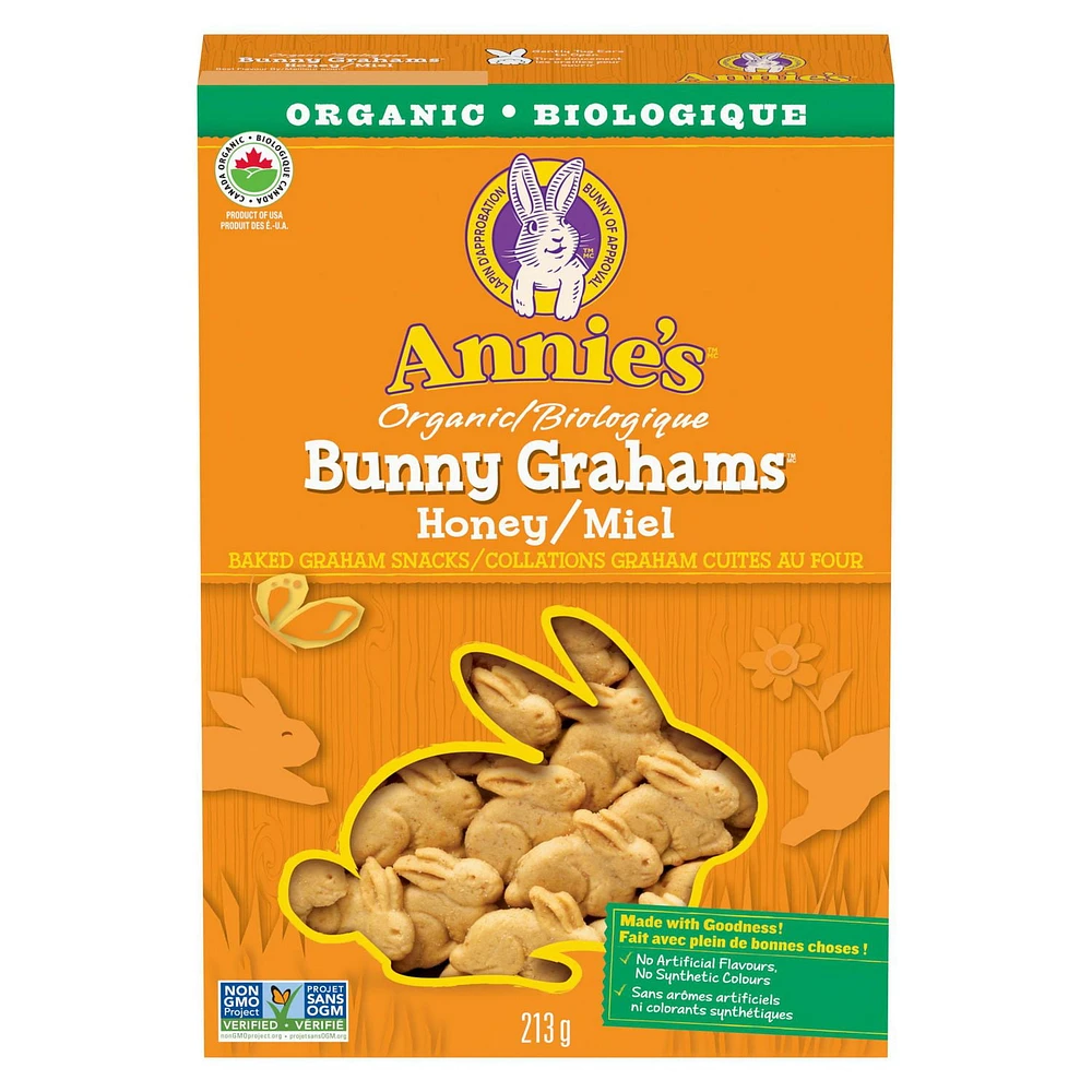 Annie's Organic Bunny Grahams Honey Baked Graham Snacks