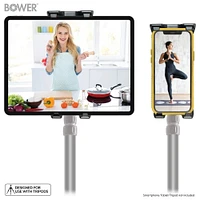 Bower Tripod Mount Holder with 45-Degree Tilt Made for Phones and Tablets - Relaunch WSC-TTM