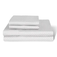 Feuilles de performance Serta Coolmax, ensemble de 4 pièces imprimées 300 TC en Queen and King
