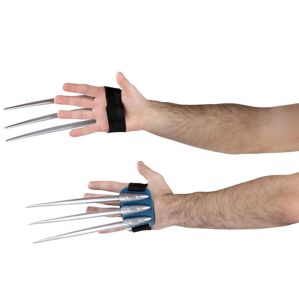 MARVEL Adult Wolverine Costume - Padded Jumpsuit, Gloves, Detachable Claws, and 3D Plastic Mask