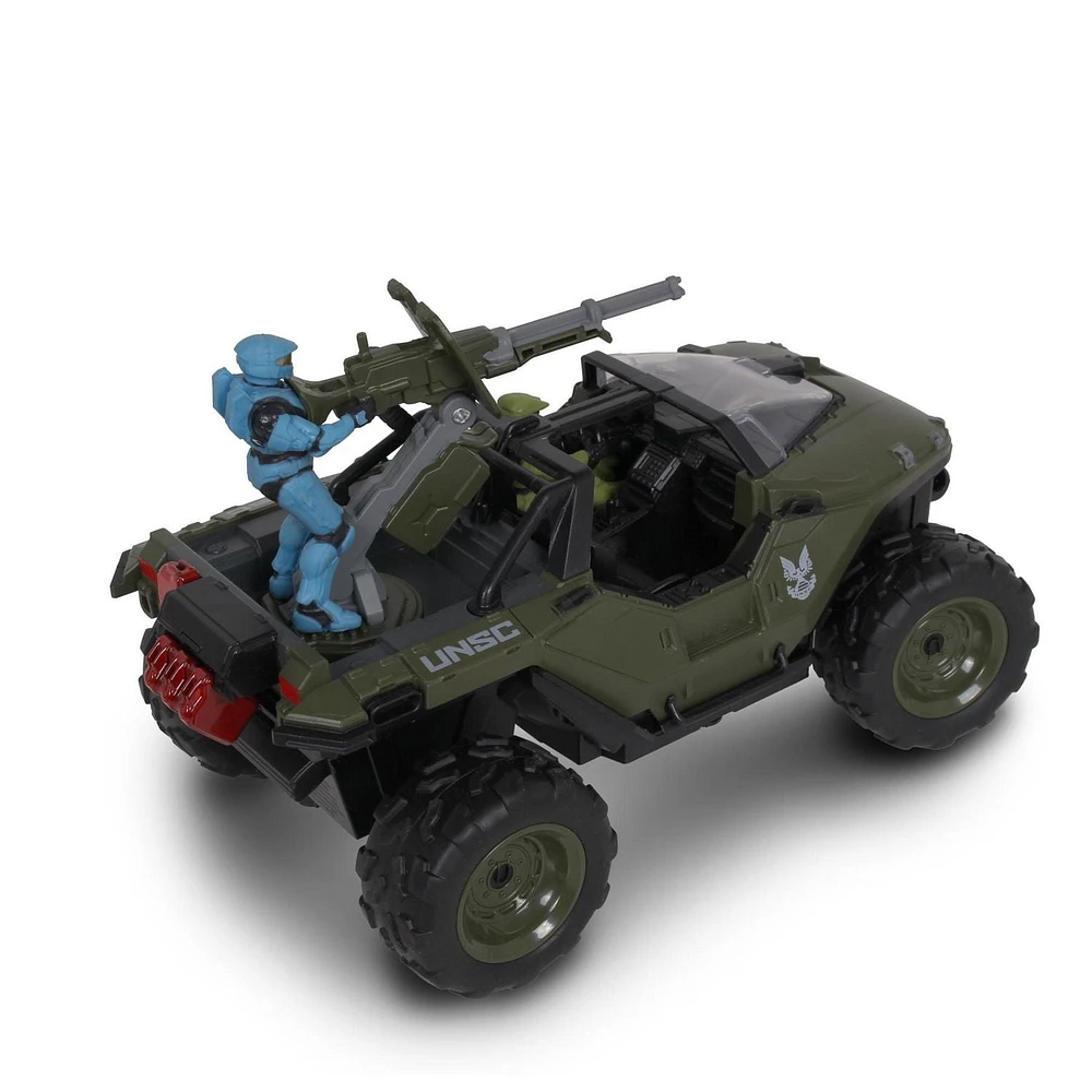 Jouet radiocommandé NKOK "Battle Hog" UNSC Warthog (MC et Spartan Mark VII)