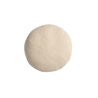 Mainstays Teddy Coussin Décoratif Rond, Gris