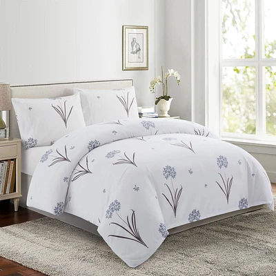 Marina Decoration Ultra Soft Silky Zipper Rich Printed Rayon from Bamboo All Season Duvet Cover Set with Pillowcases