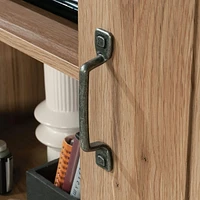 Sauder La Collection Misc Entertainment Crédence, Finition Timber Oak, 435104