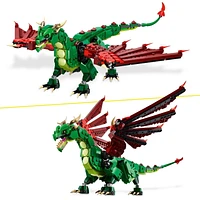 LEGO Creator 3 in 1 Medieval Dragon Toy - Building Toy with 3 Build Options, Dragon, Sea Serpent, or Phoenix - Fantasy Set for Kids, Boys and Girls, Ages 9+ - Gift Idea for Birthdays - 31161