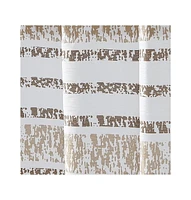 1pc Stripe Fabric Shower Curtain