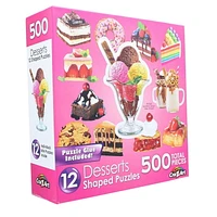 Cra-Z-Art 12 Casse-têtes en forme de dessert, 500pcs
