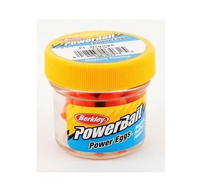 Berkley FEFO PowerBait Power Eggs Flottant Magnum Fl. Pot orange de 0,5 oz Présentation naturelle