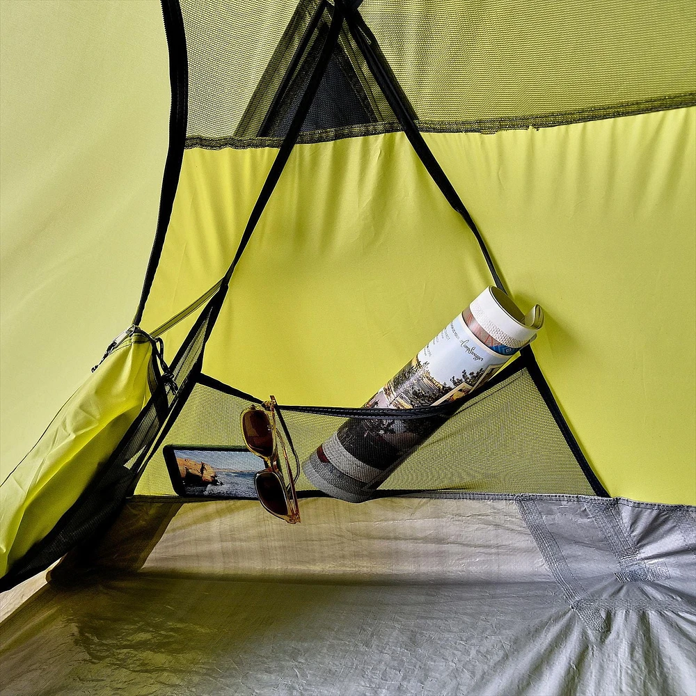 Ozark Trail 2-Person Camping Backpacking Tent, Green, Maximum Occupancy Is 2 Person, Full Rain Fly, 2 Person Backpacking Tent