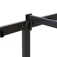 Piliers 14 " Cadre De Lit À Lattes Robuste, Acier Noir Tailles Twin, Full, Queen