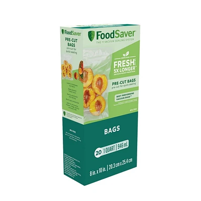 Sacs sous vide FoodSaver, sacs prédécoupés d'une pinte (946 ml)