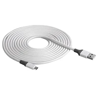 SCOSCHE MA10WG-SP Strikeline USB to micro-USB Charge & Sync Cable for ALL micro-USB devices 10-ft. in White/Gray, USB-A/Micro USB Chrg 10ft Cbl