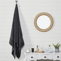 Fabstyles Drap de bain surdimensionné de qualité supérieure, extra épais et absorbant, drap de bain avec boucle de suspension, grande serviette de bain Jumbo pour douche et salle de bain