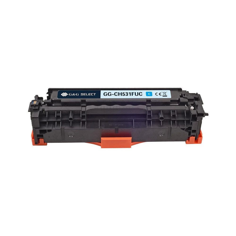 G&G Select Cartouche de toner cyan HP CC531A remise à neuf