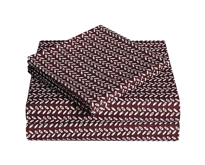 Mainstays Soft, Easy Care, Microfiber Sheet Set – Printed, Available Sizes: Twin, Double, Queen