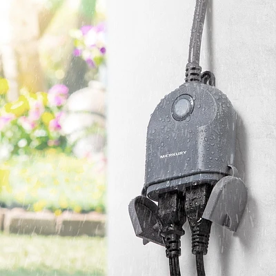 Merkury Smart Wi-Fi Outdoor/Indoor Plug, Smart Outdoor/Indoor Plug