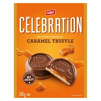 Celebration Milk Chocolate Top Butter Caramel Truffle Cookies, 240g / Boxed Cookies