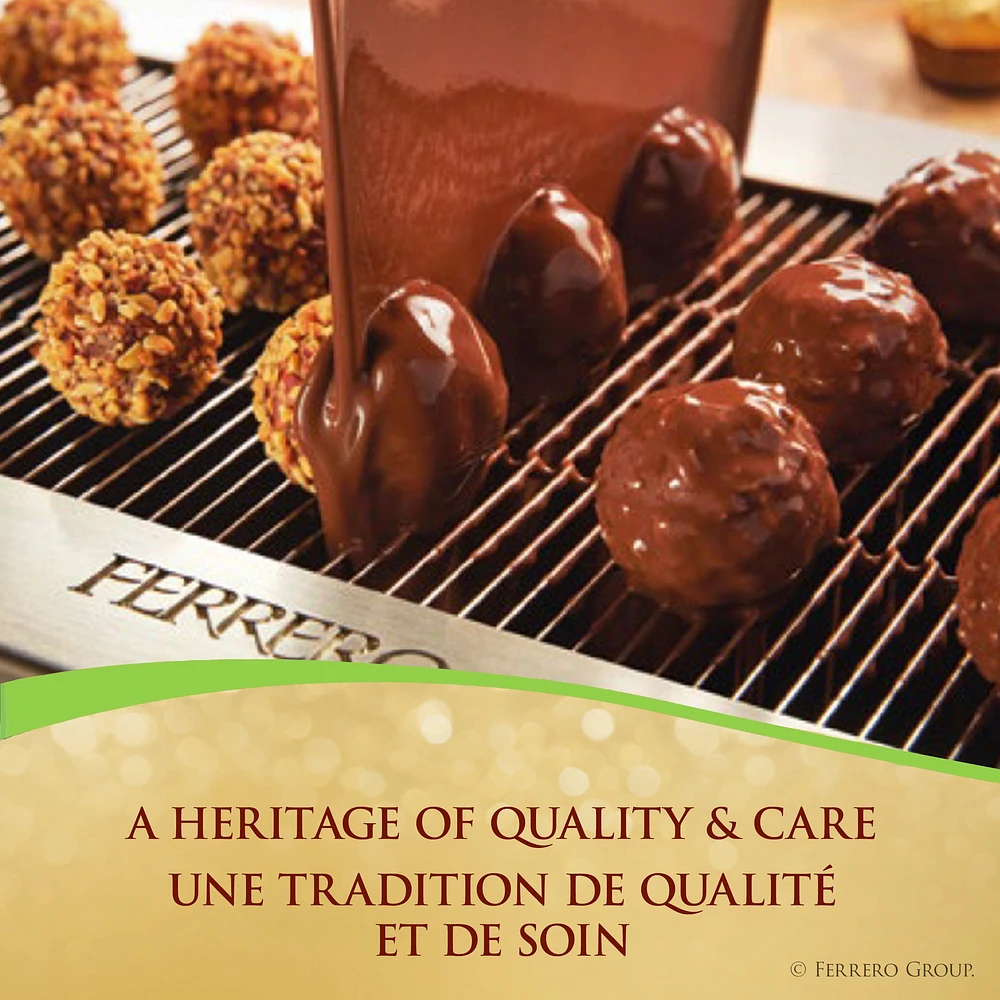 FERRERO ROCHER® Fine Hazelnut Milk Chocolate Gift Box, 12 Individually Wrapped Chocolates, 150g