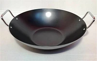 Imusa 14" Carbon Steel Coated Kahari with Metal Side Handles