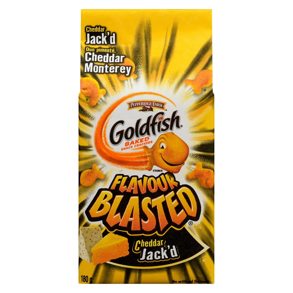 Goldfish Cheddar Jack’d Crackers, Flavour Blasted, 180g