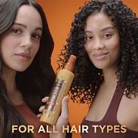 Garnier Whole Blends Heat Protectant Spray for Damaged Hair, Sulfate Free, Prevents Breakage, Hair Honey Milk Spray, 250ml, Heat protectant spray