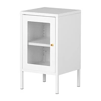 Table de bout avec porte grillagée en métal de la collection Crea South Shore