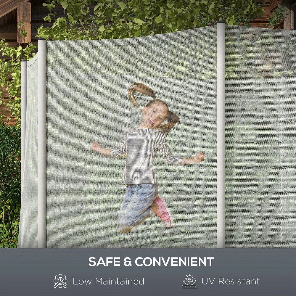 Soozier 14ft Frence Replacement Round Trampoline Enclosure（Net Enclosure Only）