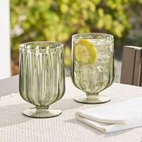 Ensemble de 4 verres à vin en Tritan vert Better Homes & Gardens de 15,6 oz