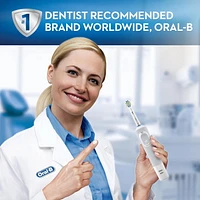 Oral-B Vitality FlossAction Electric Rechargeable Toothbrush with 2 Brush Heads, 2 FlossAction brush heads, Rechargeable handle, charger