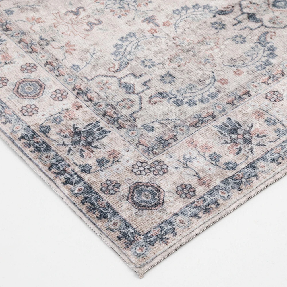 Banburry Light Grey and Dark Grey Woven Area Rug