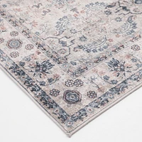 Banburry Light Grey and Dark Grey Woven Area Rug
