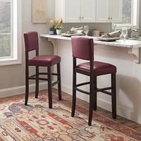 Tabouret de bar rouge Benson