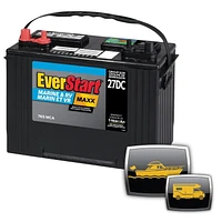 EverStart MARINE MAXX-27DC, 12 Volt, Marine/RV Battery, Group Size 27, 705 MCA, EverStart – Marine Battery