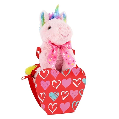 Tout pour Célébrer Peluche Saint Valentin dans une boîte cadeau, Licorne