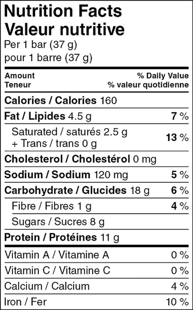 Great Value Chocolate Chip Protein Bars, 148 g