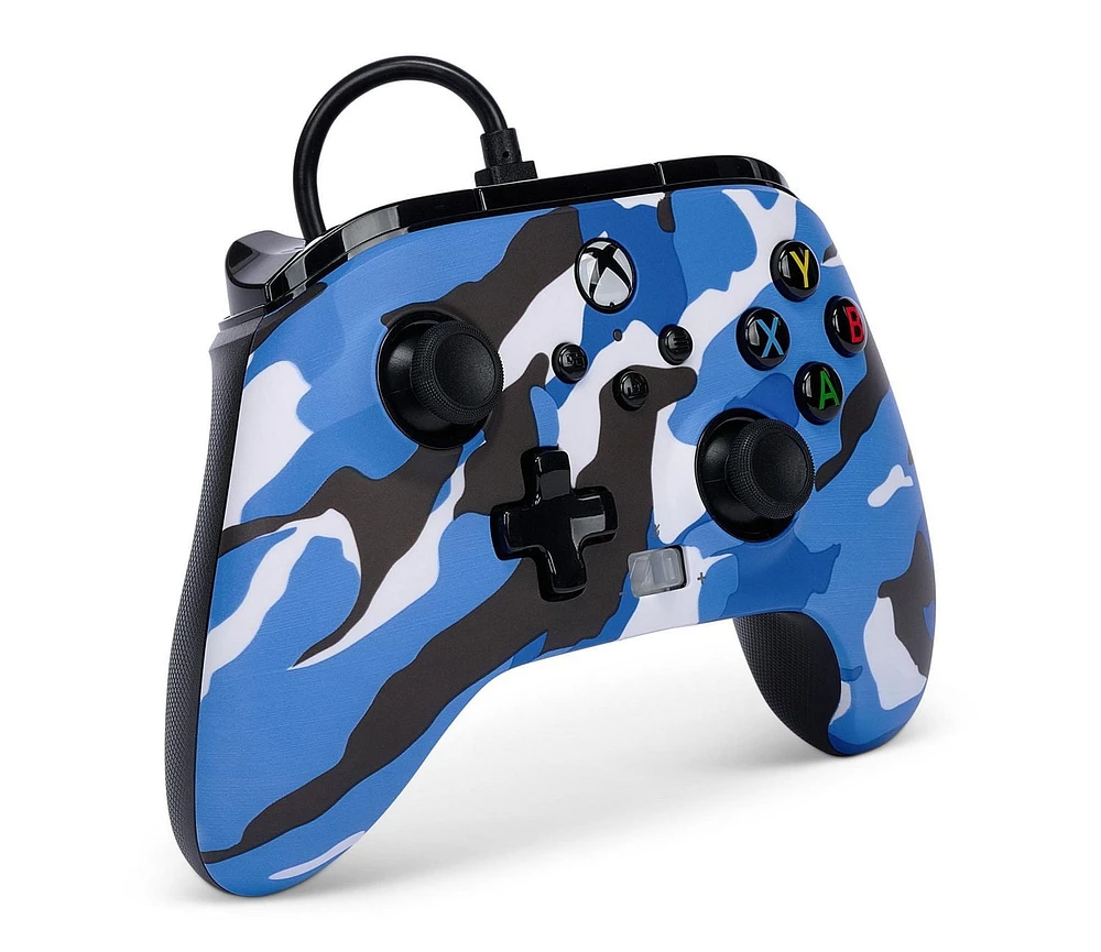 PowerA Enhanced Wired Controller for Xbox Series X|S - Blue Camo