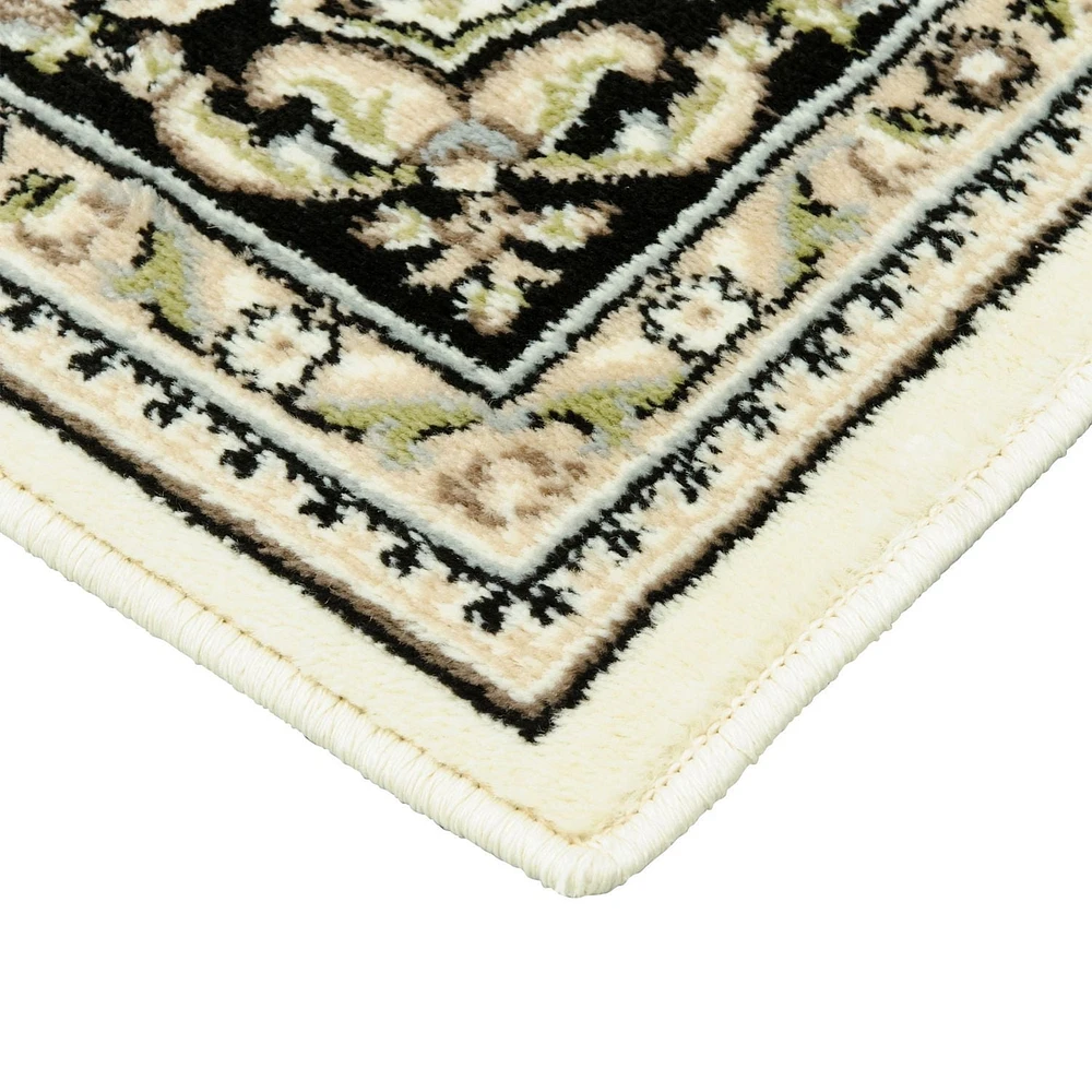 hometrends Algoma Black & Beige Area Rug